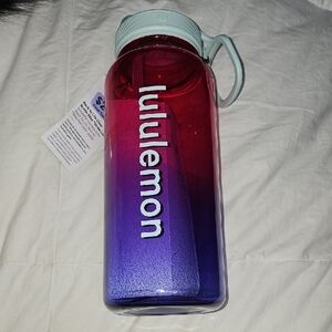 Lululemon Back To Life Clear Water Bottle 32oz. Straw Lid!! Nwts, GERP/GLCT/OCNA
